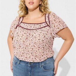 2 Torrid, flowy floral blouse